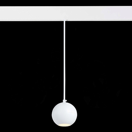Магнитный трековый светильник подвесной Белый LED 1*12W 3000K 750Lm Ra>80 36° IP20 D100 ST354.533.12 - фото