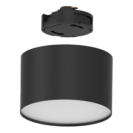 Светодиодный светильник Feron AL129 трековый однофазный на шинопровод 12W 4000K 110 градусов черный - фото