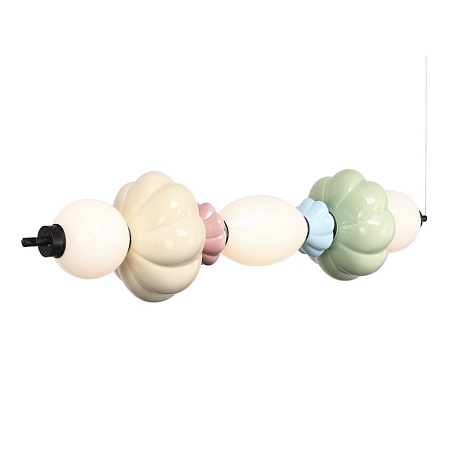 Светильник подвесной ST-Luce черный/зеленый, розовый, желтый, синий, опаловый LED 1*24 SL6134.443.01 - фото