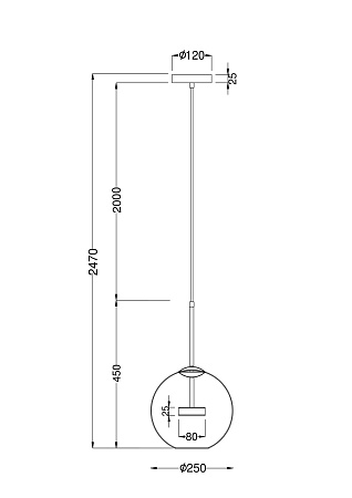 Подвесной светильник Maytoni Cometa MOD055PL-L12G3K - фото