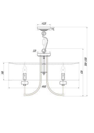 Подвесной светильник Maytoni Roma ARM006PL-08G - фото