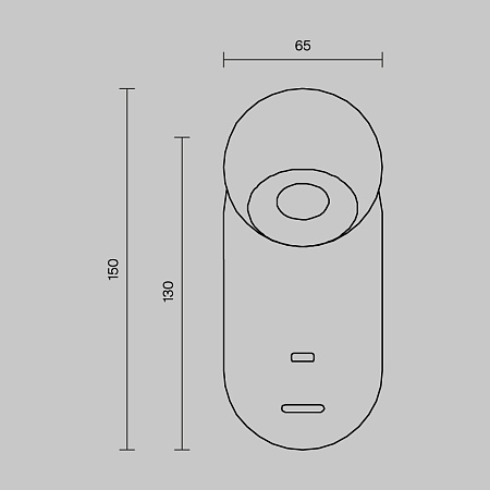 Настенный светильник (бра) Maytoni MOD434WL-L5B3K - фото