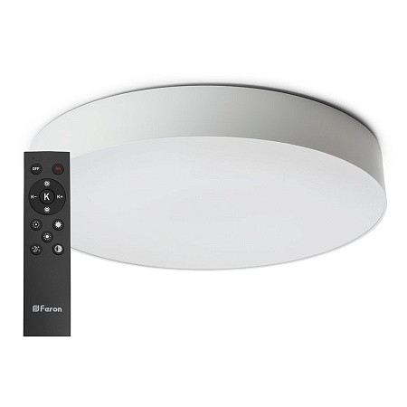 Светодиодный управляемый светильник Feron AL6200 “Simple matte” тарелка 60W 3000К-6500K белый - фото