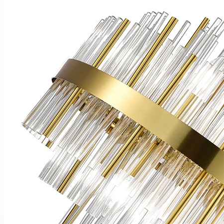 Люстра подвесная ST-Luce Латунь/Прозрачный E14 6*60W SL1634.303.06 - фото