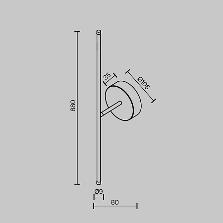 Настенный светильник (бра) Technical C084WL-L12BS2.7K-1 - фото