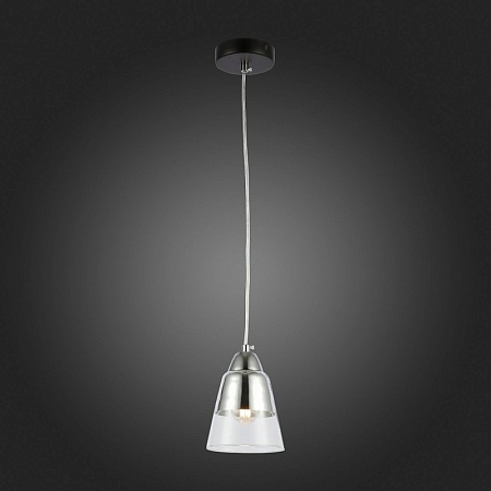 Подвес Черный, Хром/Прозрачный E27 1*40W SLE102903-01 - фото