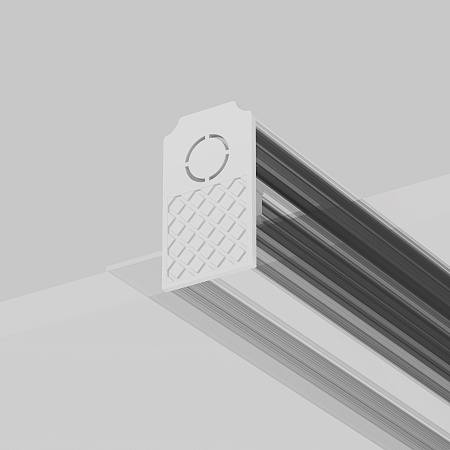 Заглушки к встраиваемому шинопроводу Exility 2шт белый - фото