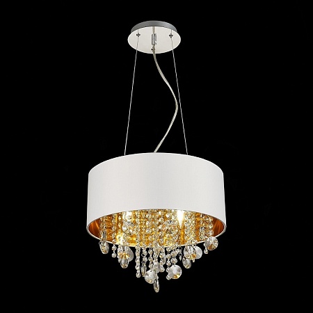 Светильник подвесной ST-Luce Хром/Белый, Золотистый, Прозрачный E14 4*40W SL1350.503.04 - фото