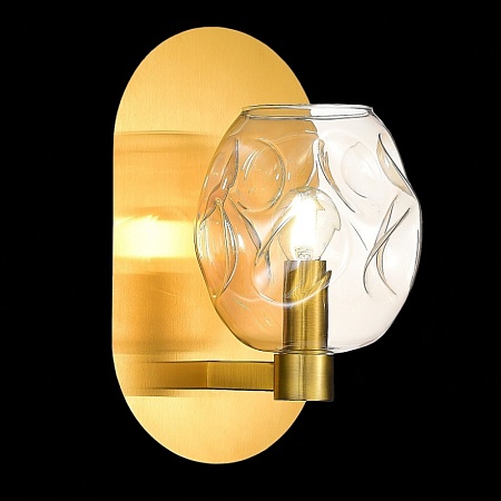 Бра ST-Luce Латунь/Коньячный E14 1*40W SL1188.301.01 - фото