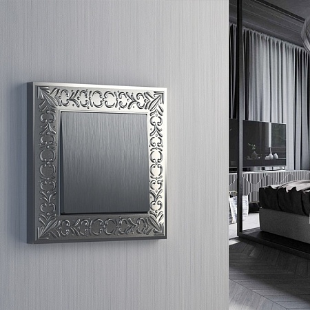 Клавиша для выключателя перекрестного серебряный рифленый WL09-SW-1G-C-CP - фото