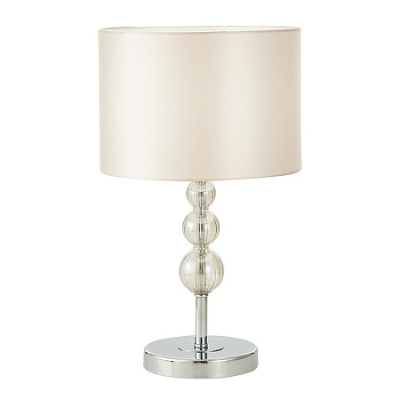 Прикроватная лампа Хром/Светло-бежевый E14 1*40W SLE105704-01 - фото