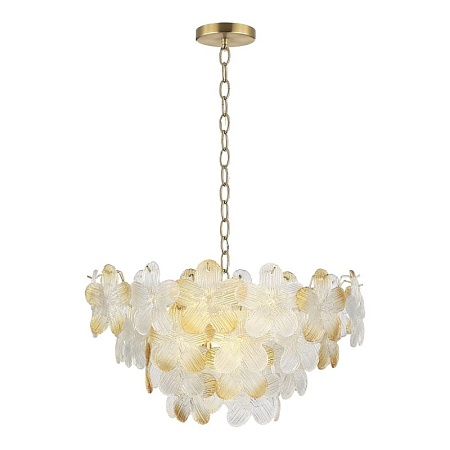 Светильник подвесной ST-Luce золотистый/Прозрачный, январный E14 12*60W SL6240.203.12 - фото