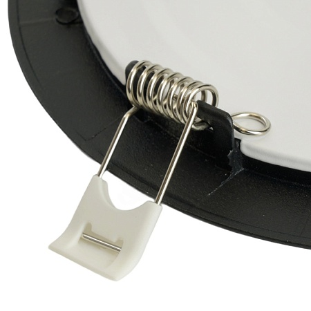 Светодиодный светильник Feron AL500 встраиваемый 9W 4000K черный - фото