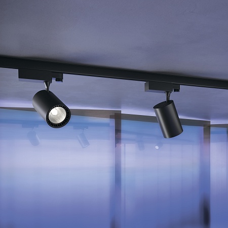 Трековая система Technical накладная трехфазная чёрная 300x300 TS-S-300-TR029-3-20W4K-M-B