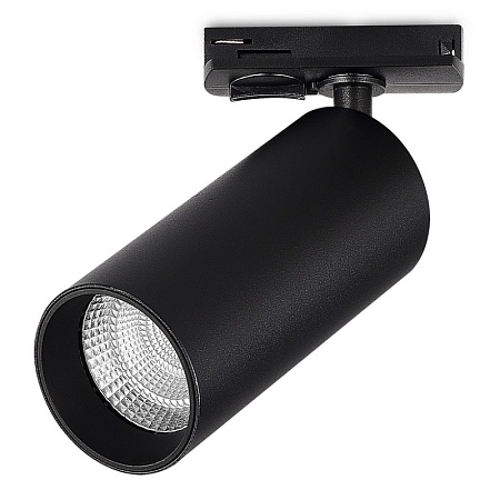 Св-к трек. Черный LED 1*10W 4000K 900Lm Ra>90 36 IP20 DxH- 220V ST382.446.10.TRIAC - фото