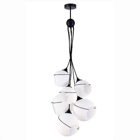 Светильник подвесной Черный/Белый E27 6*60W SLE103143-06 - фото
