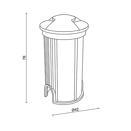 Встраиваемый светильник Outdoor Flash O044DL-L1S3K1 - фото