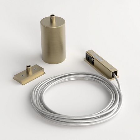 Brass Line Подвесной комплект для подключения трековой системы освещения к питанию латунь боковой 85009/00 85009/00 Elektrostandard - фото