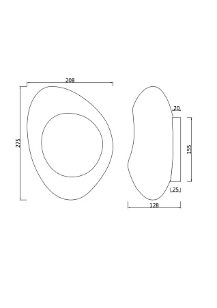 Настенный светильник (бра) Maytoni Mabell MOD306WL-01C - фото