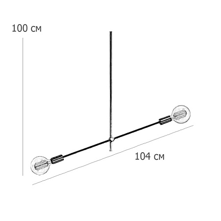 Люстра Lf Studio Cliff Pendant 2 Bronze Imperiumloft 84659-22 - фото