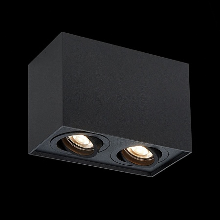 Светильник потолочный Черный GU10 2*50W L181xW100xH123 220V Без ламп ST109.407.02 - фото