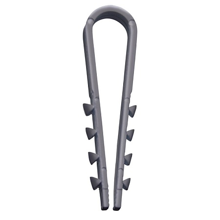 Дюбель-хомут для круглого кабеля (19-25мм), STEKKER DCL00-19-25, нейлон, белый (100шт.) - фото