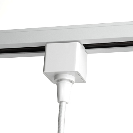 Светильник Feron AL196 трековый однофазный на шинопровод под лампу на подвесе GU10, белый - фото