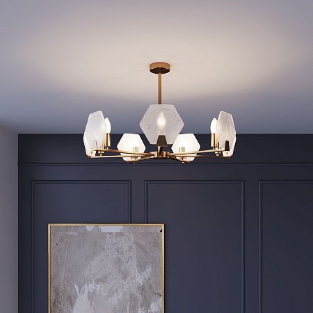 Потолочный светильник Eurosvet 60158/7 латунь - фото