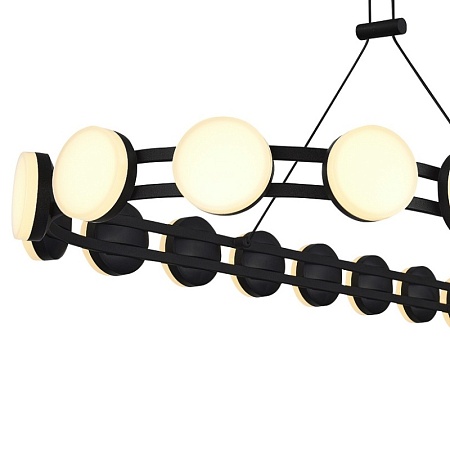 Светильник подвесной ST-Luce черный/белый LED 1*50W 4000K SL6610.403.26 - фото