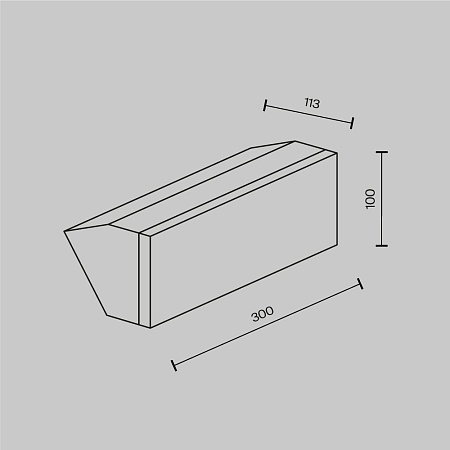 Настенный светильник (бра) Outdoor Brick O436WL-L20GF3K - фото