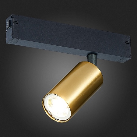 Св-к трек. Золотистый GU10 1*50W IP20 L100xW54xH142 180-240V Без ламп ST503.206.01 - фото