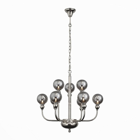 Люстра подвесная ST-Luce Никель/Дымчатый G9 9*5W SL552.103.09 - фото