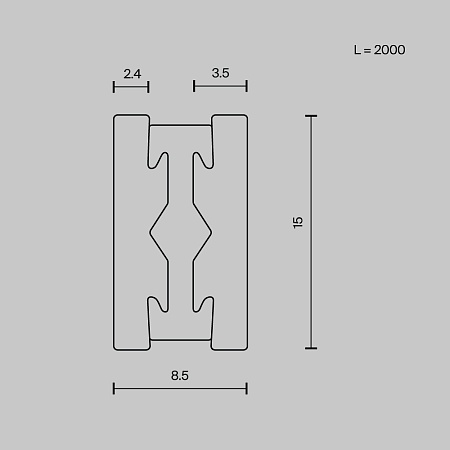 Шинопровод Technical TRX154-112B - фото