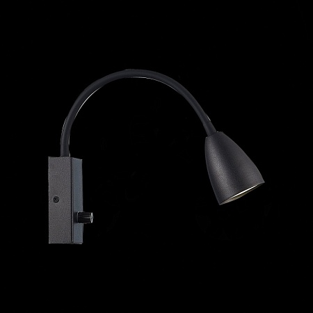 Светильник настенный ST-Luce Черный/Черный GU10 1*3W SL1014.401.01 - фото