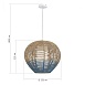 Светильник подвесной ST-Luce Белый/Бежевый,Синий E27 1*40W SL1514.513.01 - фото
