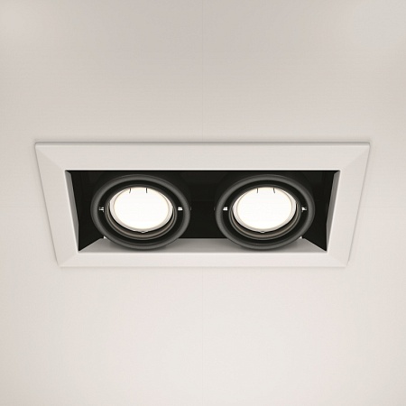 Встраиваемый светильник Technical Metal Modern DL008-2-02-W - фото