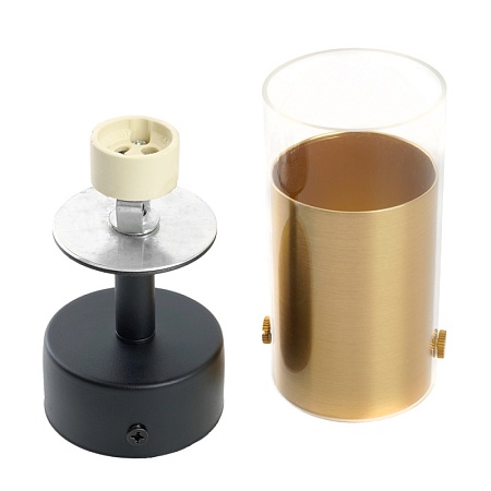 Светильник Feron ML 1891 LUMINA настенно-потолочный GU10, золото, черный - фото