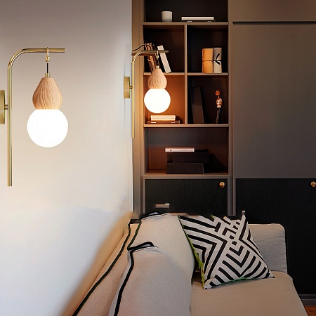 Настенный Светильник Fabron Wall Brass Imperiumloft 209187-26 - фото