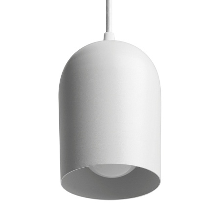 Светильник Feron AL197 трековый однофазный на шинопровод под лампу на подвесе E27, белый - фото