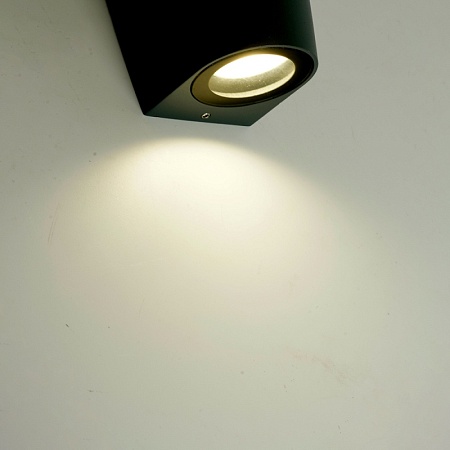 Светильник садово-парковый Feron DH025, на стену, 2*GU10 MR11 230V, черный - фото