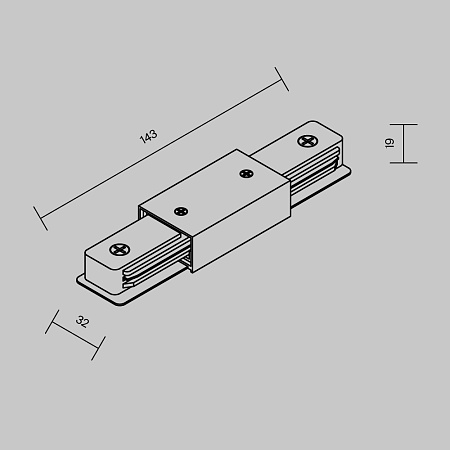 Комплектующие для накладной трековой системы Technical TRA001CB-11W - фото