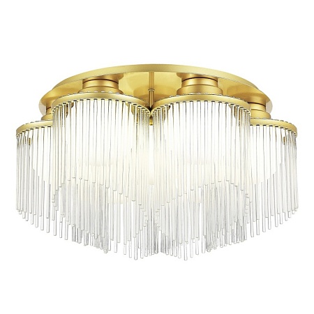 Люстра потолочная ST-Luce Золотистый/Белый E27 7*60W SL1511.202.07 - фото