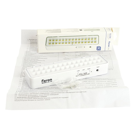 Светильник аккумуляторный Feron.One, 30LED DC, белый, EL130 - фото