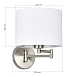 Светильник настенный Никель/Белый, Серебристый E27 1*40W SLE300551-01 - фото