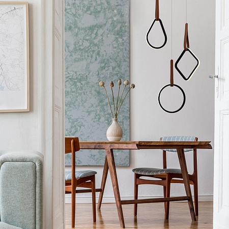 Светильник подвесной ST-Luce Черный/Черный, Терракотовый LED 1*12W 4000K SL6131.403.12 - фото