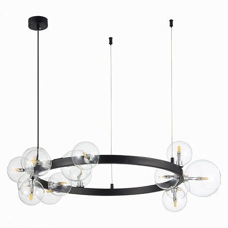 Светильник подвесной ST-Luce Черный/Прозрачный G4 15*5W SL1165.402.15 - фото