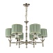 Люстра подвесная ST-Luce Никель/Оливковый E14 6*40W SL1121.103.06 - фото