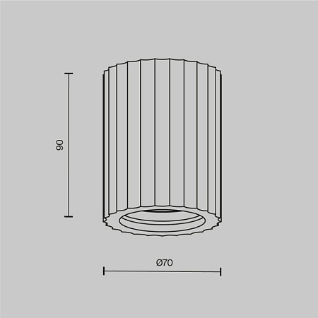 Потолочный светильник Technical C121CL-GU10-W - фото
