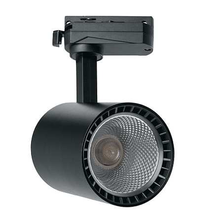 Светодиодный светильник Feron AL103 трековый однофазный на шинопровод 20W 4000K 35 градусов черный серия MarketBright - фото