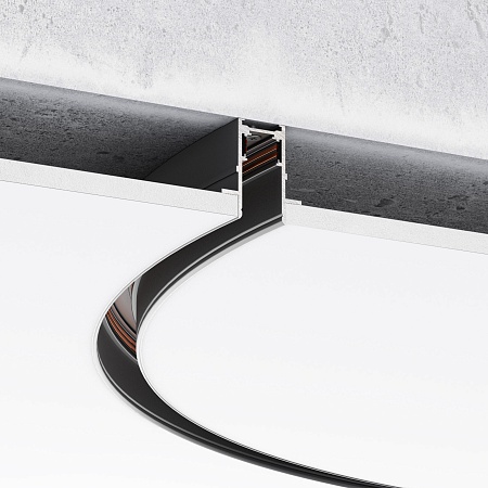 Slim Magnetic Встраиваемый радиусный шинопровод черный ⌀ 1200мм 85159/00 85159/00 Elektrostandard - фото